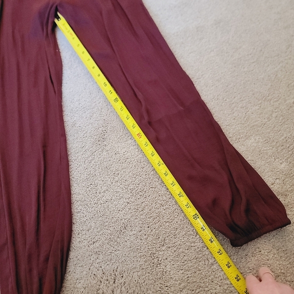 Naked Zebra Elegant Burgundy Jumpsuit S - Picture 9 of 16
